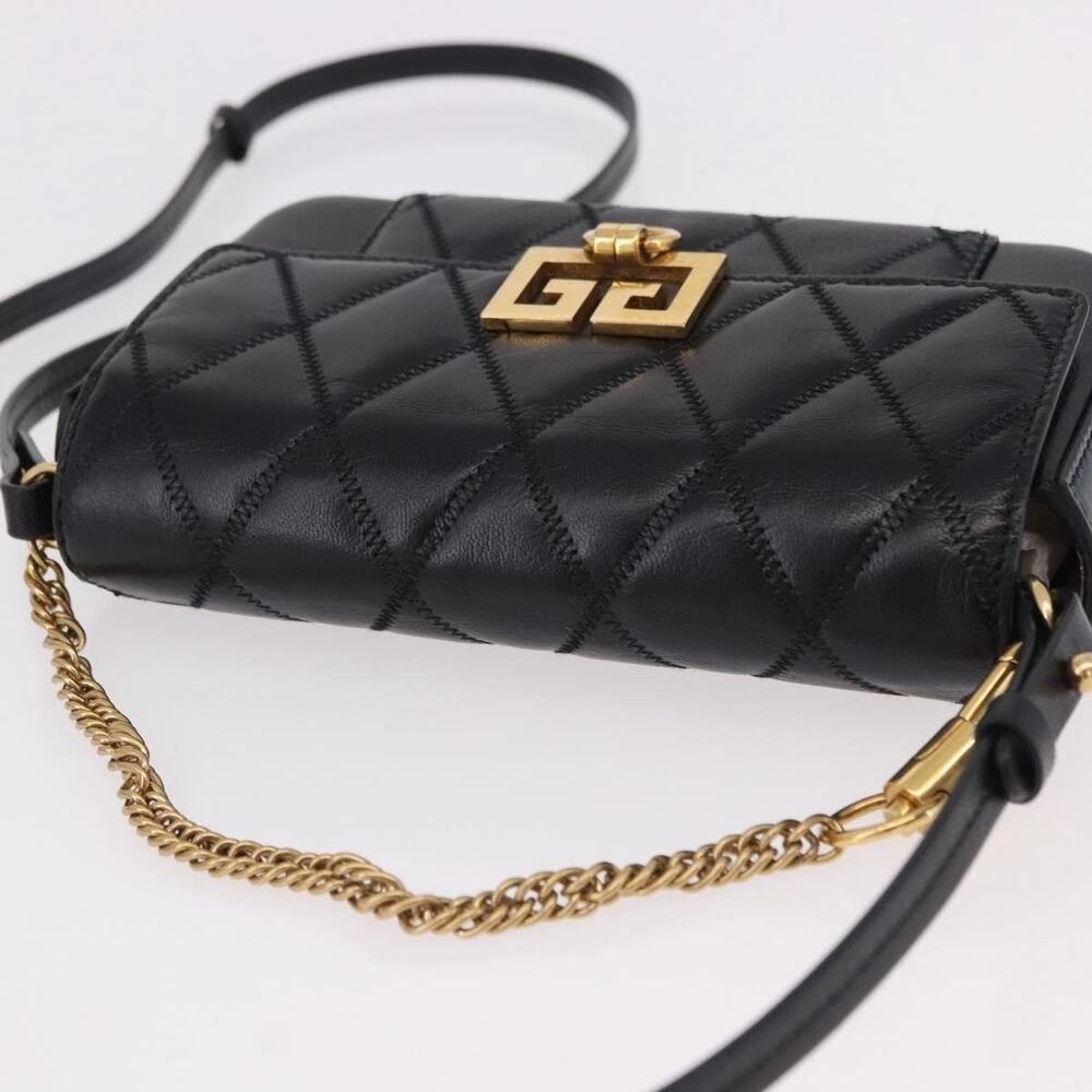 Givenchy Leather Chain Shoulder Bag Black - Picture 9 of 12